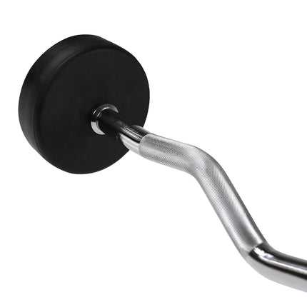 50 kg gummierte Curlstange für Gewichtheben