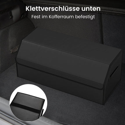 51L Collapsible Car Trunk Organizer with Lid & Divider