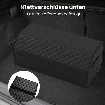 51L Collapsible Car Trunk Organizer with Lid & Divider