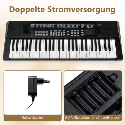 54-Key Electronic Keyboard with 200 Rhythms & Tones