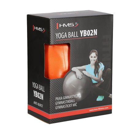 Oranžový gymnastický míč 55cm – anti-burst, protiskluzový povrch