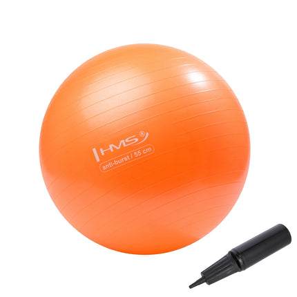 Oranžový gymnastický míč 55cm – anti-burst, protiskluzový povrch