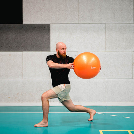 Oranžový gymnastický míč 55cm – anti-burst, protiskluzový povrch