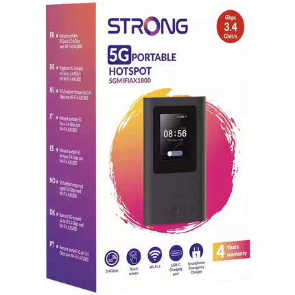 5G hotspot WiFi 6, 3.4 Gbps, AX1800 s displejem