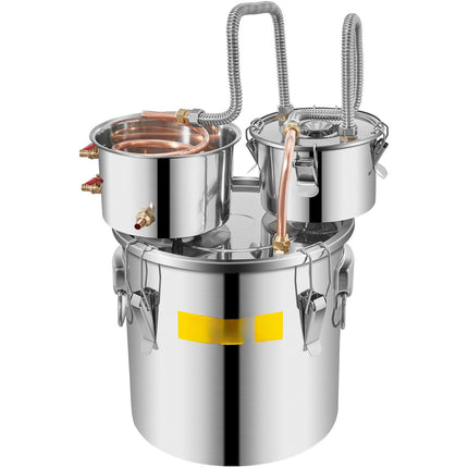 5 Gallon Stainless Steel Alcohol Still Kit – Pump, Thermometer
