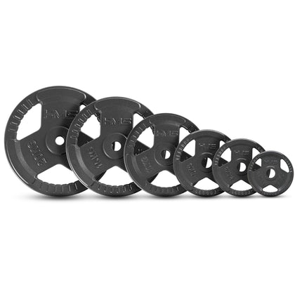 5 kg Hantelscheibe aus Gusseisen, ergonomische Griffe