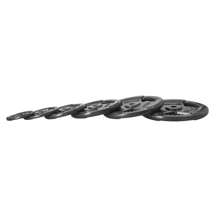 5 kg Hantelscheibe aus Gusseisen, ergonomische Griffe