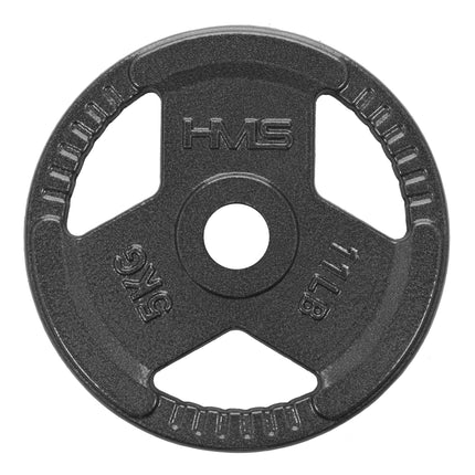 5 kg Hantelscheibe aus Gusseisen, ergonomische Griffe