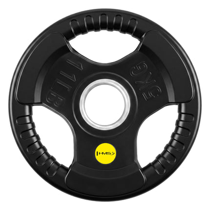 5 kg Olympia Hantelscheibe mit Tri-Grip Gummiert