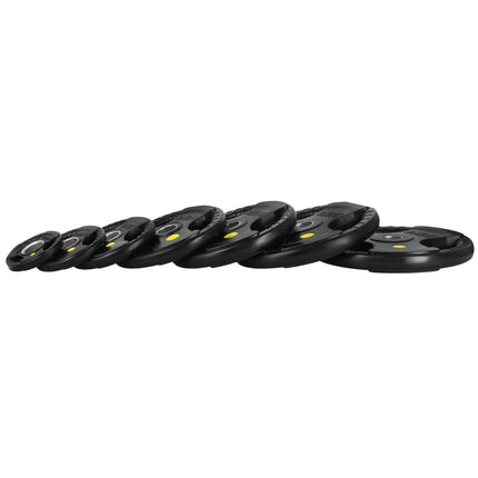 5 kg Olympia Hantelscheibe mit Tri-Grip Gummiert