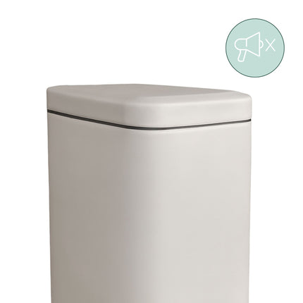 5L Badezimmereimer, Soft-Close, Fußpedal, mattes Finish