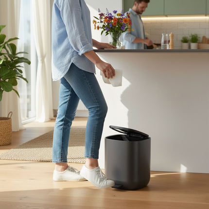5L Badmülleimer mit Soft-Close Deckel