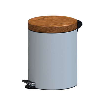 5L Design Sortierbehälter, Braun/Weiß, Stahl, Klickverschluss