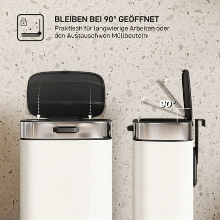 5L Edelstahl-Mülleimer, freistehend oder zum Aufhängen