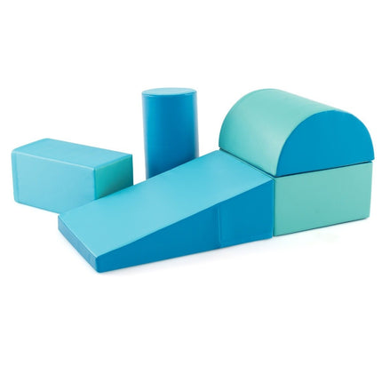 5 PCS. Foam building blocks, giant building blocks for running around and climbing, large building blocks, blue
