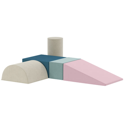 5-teiliges Schaumstoff-Baustein-Set für Kleinkinder, weich & farbenfroh