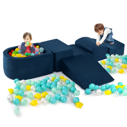5-teiliges Schaumstoff-Kletterblock-Set mit Bällebad