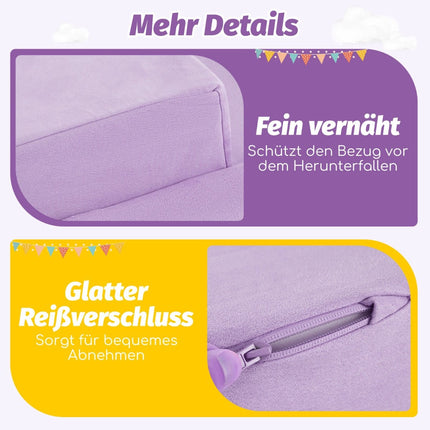 5-teiliges Schaumstoff-Kletterset mit Bällebad für Kinder