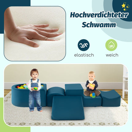 5-teiliges Schaumstoff-Spielset mit Bällebad für Kinder
