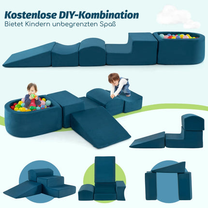 5-teiliges Schaumstoff-Spielset mit Bällebad für Kinder