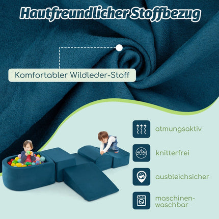 5-teiliges Schaumstoff-Spielset mit Bällebad für Kinder
