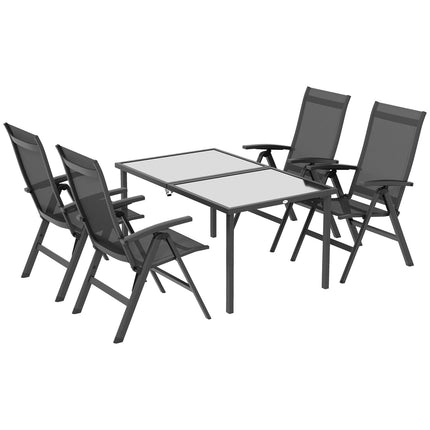Gartensitzgruppe – Tisch und 4 Klappstühle