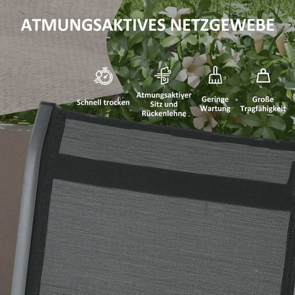 Gartensitzgruppe – Tisch und 4 Klappstühle