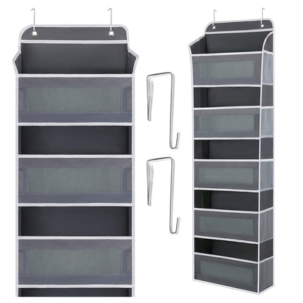 5-Shelf Hanging Door Organizer, Stainless Steel Hooks