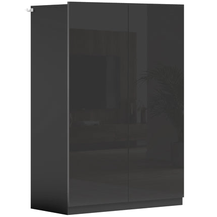 5-Tier Black Shoe Cabinet, Adjustable Shelves, Holds 20 Pairs