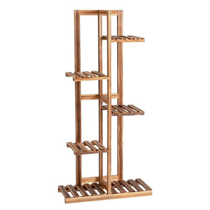 5-stufiger Pflanzenständer aus Kiefernholz, 103 cm, Wandmontage