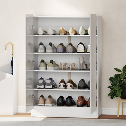5-stöckiger Schuhschrank, verstellbare Einlegeböden, fasst 20 Paar