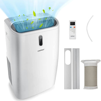 5-in-1-Klimaanlage, 14000 BTU, Heizen &amp; Kühlen &amp; Lüften &amp; Entfeuchten, tragbare Klimaanlage für 40 ㎡, 44,5 x 39 x 77 cm, Weiß