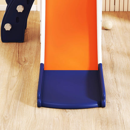 5-in-1 Kids Slide Set with Telescope & Basketball Hoop