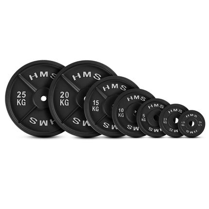 5 kg Gusseisen Hantelscheibe, 31 mm Loch, Schwarz
