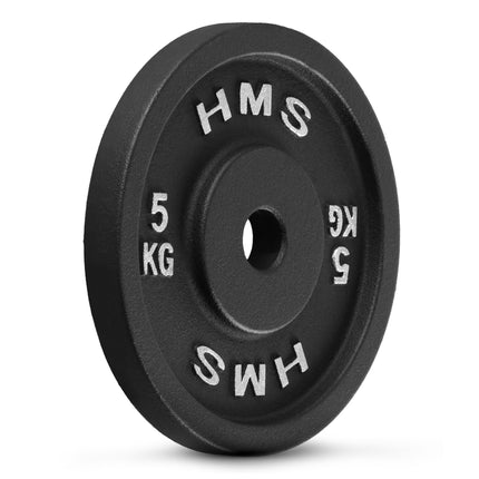 5 kg Gusseisen Hantelscheibe, 31 mm Loch, Schwarz