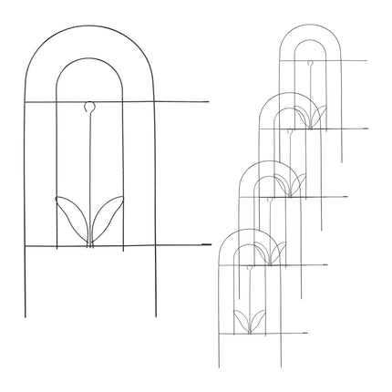 5-part metal bed rail
