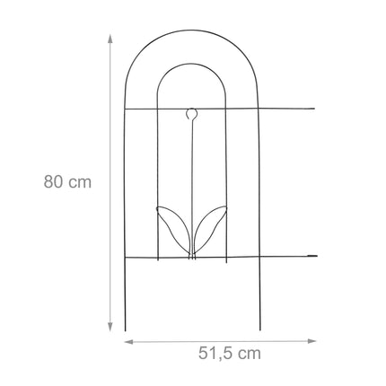 5-part metal bed rail