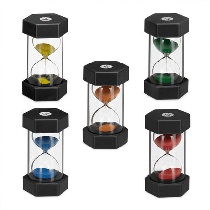 5-piece hourglass set for children