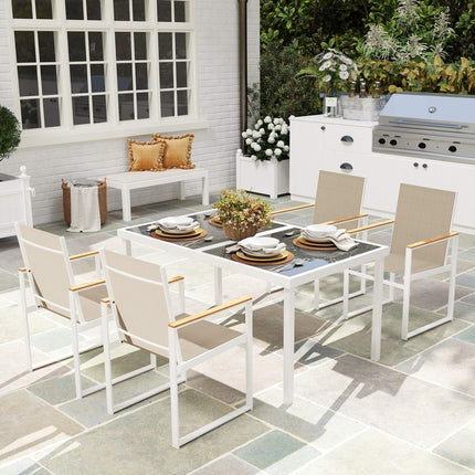 5-piece dining room set with removable table and chairs