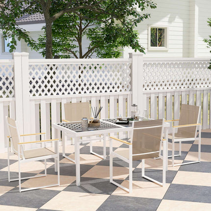 5-piece dining room set with removable table and chairs