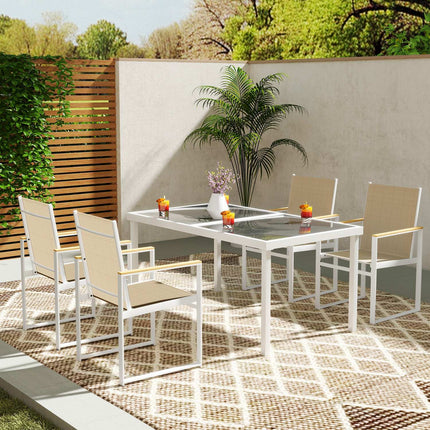 5-piece dining room set with removable table and chairs