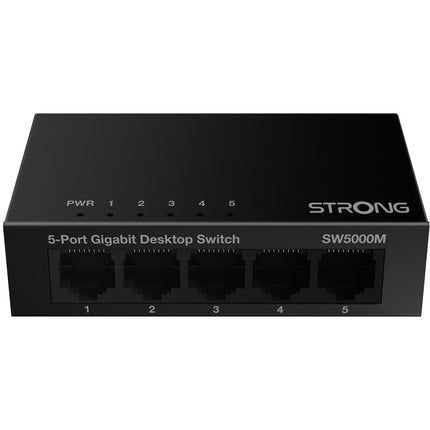 5-port Gigabit switch Metal Black