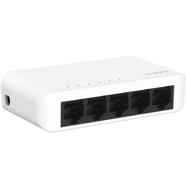 5portový gigabitový switch bílá