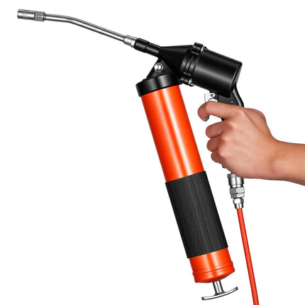 6000 PSI Pistol Grip Grease Gun Kit, 0.4 L, Flex Hose