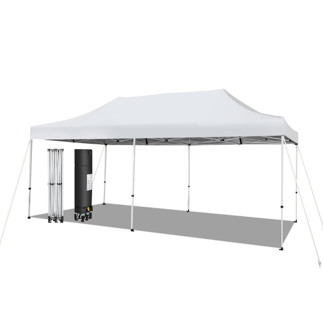 600 x 300 cm großes Pop-Up-Überdachungszelt, sofortiger Sonnenschutz mit Rädern