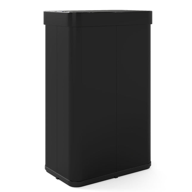 60L Berührungsloser Sensor-Mülleimer, Edelstahl, Schwarz