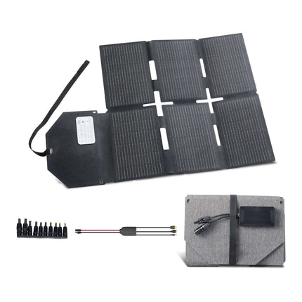 60W Foldable Solar Panel Charger, MC4, USB-C, DC