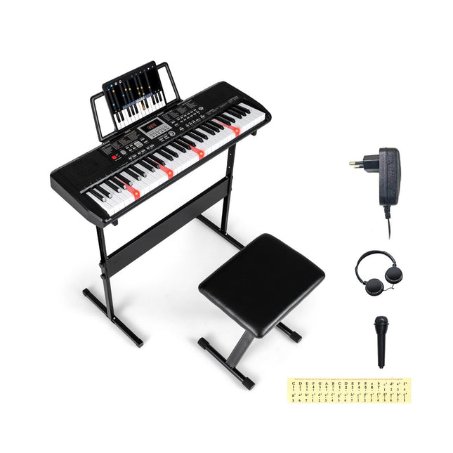 61-Tasten-Keyboard-Set mit verstellbarem Ständer