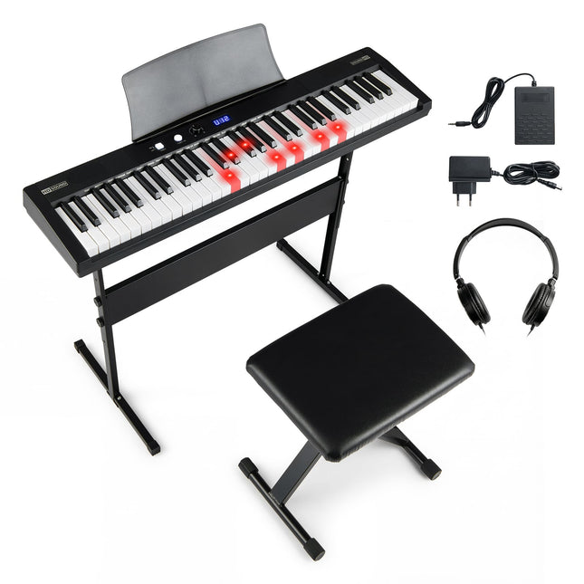 61-Tasten-Keyboard-Set mit verstellbarem Ständer
