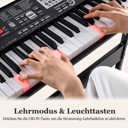 61-Tasten-Keyboard-Set mit verstellbarem Ständer